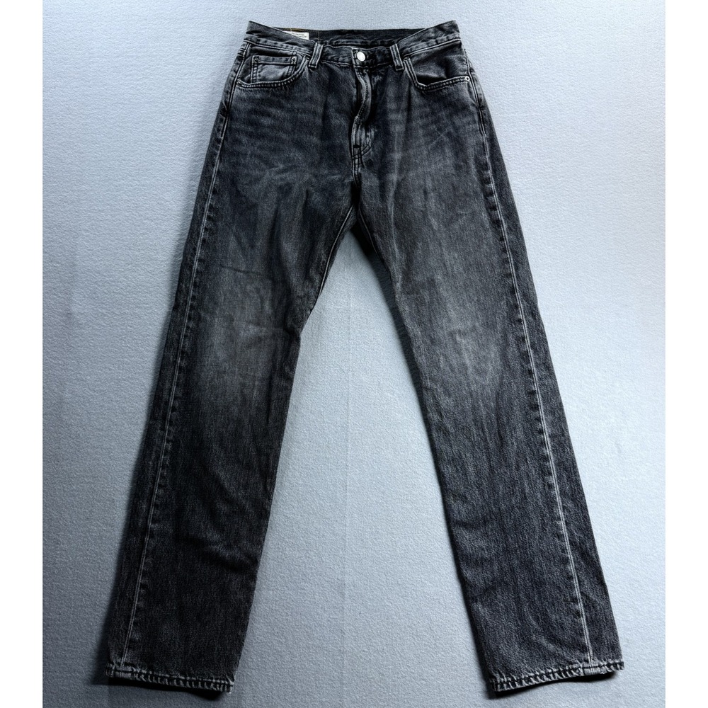 Levis Premium Jeans Mens 31x31 Gray Charcoal Wash Straight Denim Casual